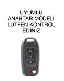 Renault Megane 4 Joy - Clio 5 Captur Koleos Uyumlu Anahtar Kılıfı Siyah/Krom 2.Resime Bakınız