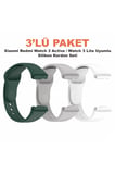 Xiaomi Redmi Watch 3 Active / Watch 3 Lite Uyumlu 3’lü Silikon Kordon Seti - Spor Erkek Kadın Kayış