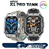 X1 PRO TANK Akıllı Saat 100 gün şarj Çelik kasa