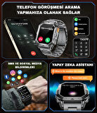 X1 PRO TANK Akıllı Saat 100 gün şarj Çelik kasa