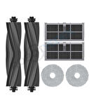 Dreame X30 Ultra Uyumlu Kauçuk Fırça Hepa Filtre Mop Seti-6 Parça