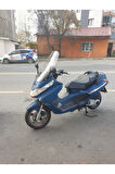 Piaggio X8 200 Siperlik Ön Cam 2004 2006 Model 58cm Şeffaf Renkli 4mm