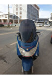 Piaggio X8 200 Siperlik Ön Cam 2004 2006 Model 58cm Siyah Renkli 4mm