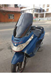 Piaggio X8 200 Siperlik Ön Cam 2004 2006 Model 58cm Siyah Renkli 4mm