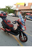 Piaggio X9 Siperlik Ön Cam 2004 2007 Model 59cm Şeffaf Renkli 4mm