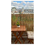 90CM Yükseklik X 200CM Genişlik Bambu Kamış Hasır Çit Dekoratif Bahçe Balkon ve Duvar Çiti .