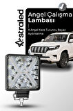 X Angel  180W 12-24 Volt Kare Spot Far Oto Çalışma Lambası ATV Kamyon Tır Traktör Offroad