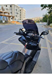 Kymco Xciting 250 500 İ Siperlik Ön Cam 2008 2012 Model 62cm Siyah Renkli 4mm