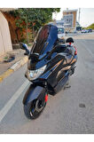 Kymco Xciting 250 500 İ Siperlik Ön Cam 2008 2012 Model 62cm Siyah Renkli 4mm
