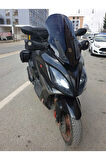 Kymco Xciting 250 500 R Siperlik Ön Cam 2010 2011 Model 72cm Siyah Renkli 4mm UZUN CAM