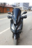 Kymco Xciting 250 500 R Siperlik Ön Cam 2010 2011 Model 72cm Siyah Renkli 4mm UZUN CAM