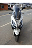 Kymco Xciting 400 İ Siperlik Ön Cam 2015 Model 72cm Açıkfüme Renkli 4mm UZUN CAM