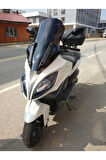 Kymco Xciting 400 İ Siperlik Ön Cam 2015 Model 72cm Siyah Renkli 4mm UZUN CAM