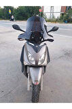 Yamaha Xcity 250 Siperlik Ön Cam 2011 2016 Model 50cm Siyah Renkli 4mm ELCİK KORUMALI