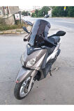 Yamaha Xcity 250 Siperlik Ön Cam 2011 2016 Model 50cm Siyah Renkli 4mm ELCİK KORUMALI