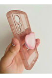 Xiaomi 12 Kamera Korumalı Popsocketli Pembe Kılıf