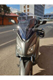 Yamaha Xmax Siperlik Ön Cam 2011 2013 Model 55cm Açıkfüme Renkli 4mm KISA SPOR CAM
