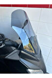 Yamaha Xmax Siperlik Ön Cam 2011 2013 Model 55cm Açıkfüme Renkli 4mm KISA SPOR CAM