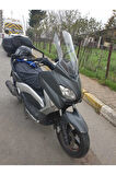 Yamaha Xmax Siperlik Ön Cam 2011 2013 Model 55cm Şeffaf Renkli 4mm KISA SPOR CAM
