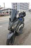 Yamaha Xmax Siperlik Ön Cam 2011 2013 Model 55cm Siyah Renkli 4mm KISA SPOR CAM