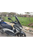 Yamaha Xmax Siperlik Ön Cam 2011 2013 Model 55cm Siyah Renkli 4mm KISA SPOR CAM