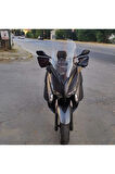 Yamaha Xmax Siperlik Ön Cam 2014 2017 Model 58cm Şeffaf Renkli 4mm