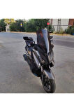 Yamaha Xmax Siperlik Ön Cam 2014 2017 Model 58cm Siyah Renkli 4mm ORTA BOYLU CAM