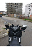 Yamaha Xmax Siperlik Ön Cam 2018 2022 Model 65cm Şeffaf Renkli 4mm ORTA BOYLU CAM