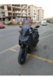 Yamaha Xmax Siperlik Ön Cam 2023 2024 Model 65cm Açıkfüme Renkli 4mm ORTA BOYLU CAM