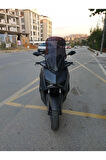 Yamaha Xmax Siperlik Ön Cam 2023 2024 Model 65cm Siyah Renkli 4mm ORTA BOYLU CAM