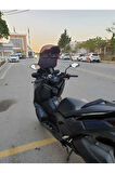 Yamaha Xmax Siperlik Ön Cam 2023 2024 Model 65cm Siyah Renkli 4mm ORTA BOYLU CAM