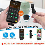 TYPE C Usb -C iPhone Android Uyumlu Youtuber iNfluencer Kablosuz Wireless Bluetooth Yaka Mikrofonu