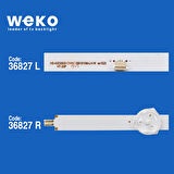 6020 36827X3 JL.D43081330-044AS-M 3 ADET LED BAR BÖLÜNMÜŞ 6 ADET LED BAR