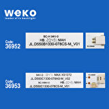 6248 36952X2 36953X2 JL.D550B/C1330-078AS-M_V02 4 ADET LED BAR