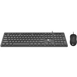 CM102 USB KABLOLU SİYAH Q KLAVYE MOUSE SET