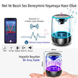 MV-24695 600 MAH TAŞINABİLİR RGB MİKROFONLU AUX/TF/BLUETOOTH 3 W HOPARLÖR SPEAKER