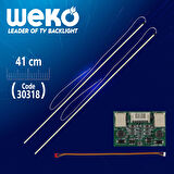 19 MONİTÖR E-LED 60 LEDLİ 410MM 12V ÇİFT LED+SÜRÜCÜ+KABLO TAKIM