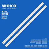 6535 37223X1 37224X1 V6EB_550SMA/SMB_76LED_R0 BN96-395352B/53B 2 ADET LED BAR