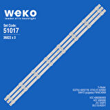 6017 36822X3 K400WDD1 MİNİ A1 4708-K400WD-A1113N01 3 ADET LED BAR