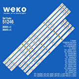 6246 36948X4 36949X4 TOT_55D2900_4X4+4X5_3030C_D6T-2D1_A/B 8 ADET LED BAR