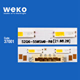 6691 37001X2 S2Q6-550SM0-R0 2 ADET LED BAR TWO COLOR