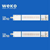 5790 36702X2 36703X1 JL.D490C1330-078AS/HS 3 ADET LED BAR