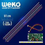 55 E-LED 69 LEDLİ 610MM 360-450MA 72-75V ÇİFT LED+SÜRÜCÜ+KABLO TAKIM