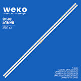 6696 37017X2 V0T6-430SM0-R0 2 ADET LED BAR TWO COLOR