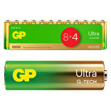 GP 24AU G-TECH 8+4 12Lİ PAKET AAA ALKALİN İNCE KALEM KUMANDA PİLİ