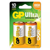 GP 13AU-2U2 ULTRA ALKALIN D BÜYÜK BOY KALIN PİL LR20