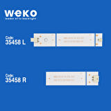 5722 35458X4 MS-0818 V5 - A4 102-105LM 3.2-3.4V 0R WR 4 ADET LED BAR İKİYE BÖLÜNMÜŞ