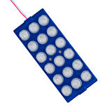 MODÜL LED 12V 6W MAVİ 18 LEDLİ YANIP SÖNEN 2Lİ PAKET 13960-2835
