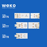 5977 36776X8 36777X8 36778X8 DIRECT 3.0_70INCH_A/B/C 24 ADET LED BAR