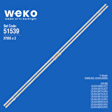 6539 37005X2 BN96-52587A REV00 ES43SV8FPKWA36 2 ADET LED BAR